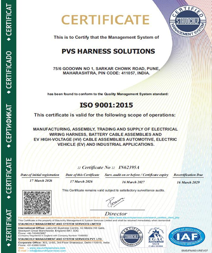 ISO 9001:2015 Quality Management Certificate